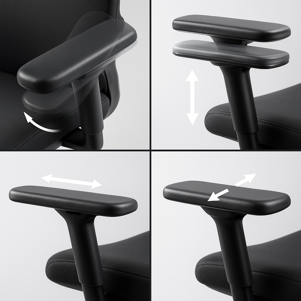 Ergonomic 02 - Chaise de bureau Ergonomique avec Soutien Lombaire Réglable