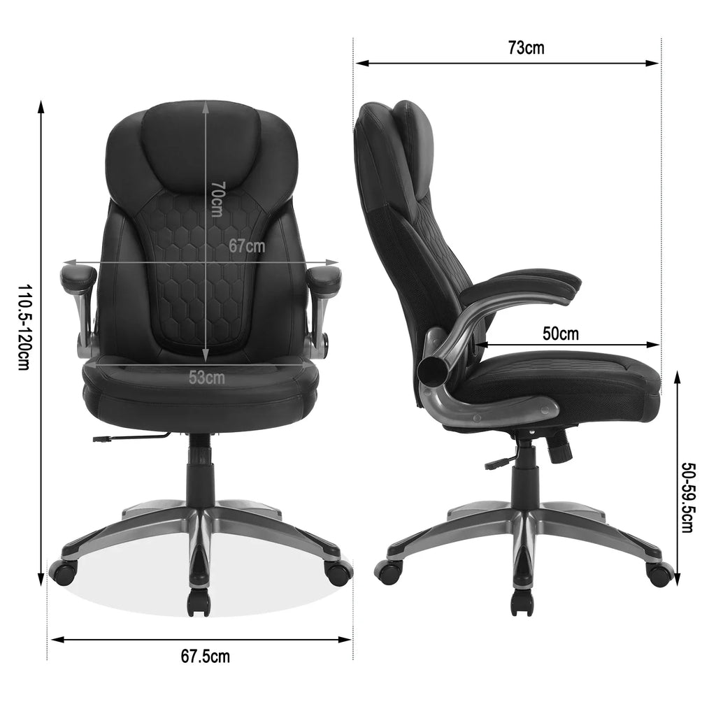 Ergonomic 06 - Chaise de bureau Ergonomique confortable avec accoudoirs réglables