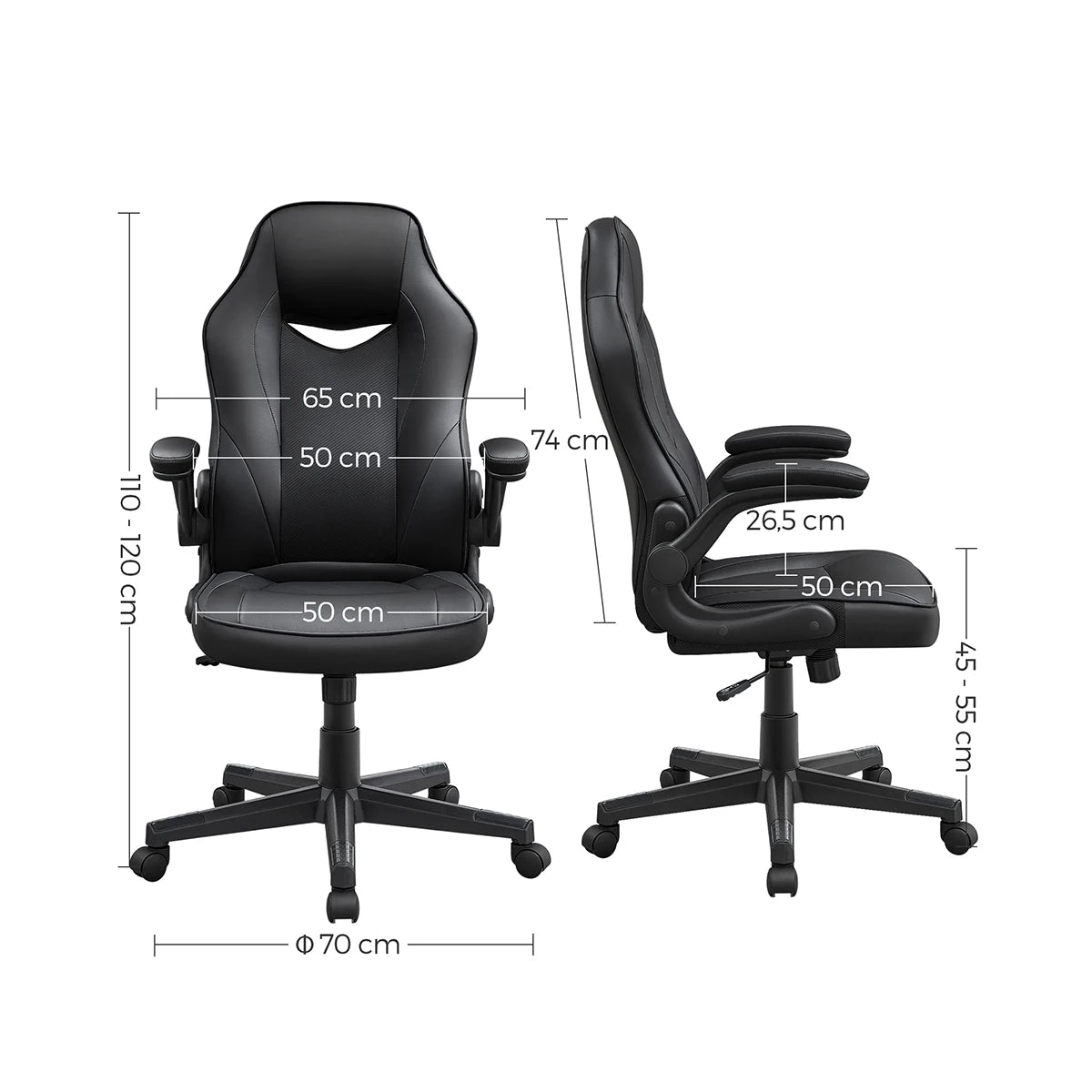 Gaming 01 - Chaise de bureau Gaming confortable et robuste