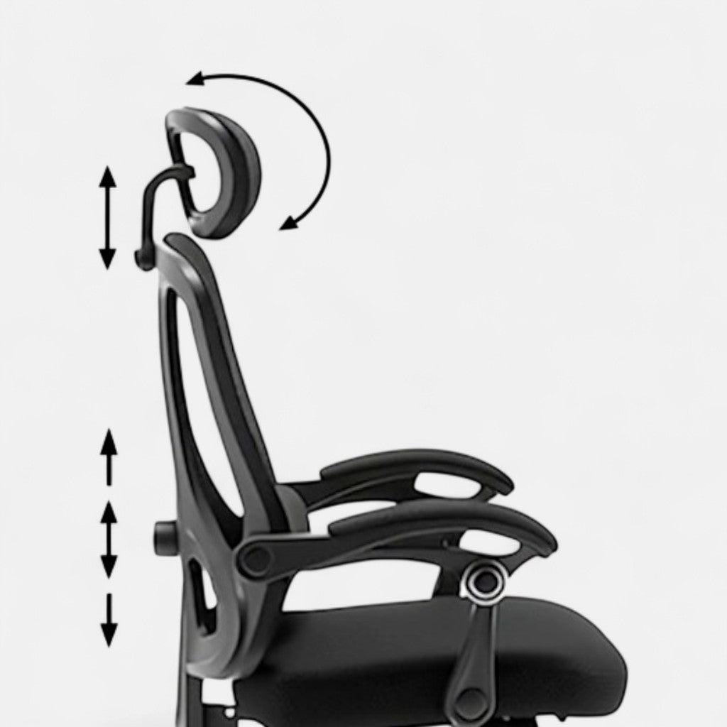 Ergonomic 04 - Chaise de bureau Ergonomique avec Soutien pour les jambes