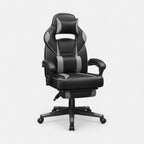 Gaming 02 - Chaise de bureau gaming confortable avec support de jambes