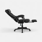 Gaming 02 - Chaise de bureau gaming confortable avec support de jambes